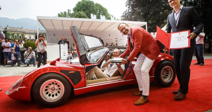 Alfa Romeo 33 Stradale, Lancia Stratos Zero e Ferrari SP38 Deborah a Villa d'Este