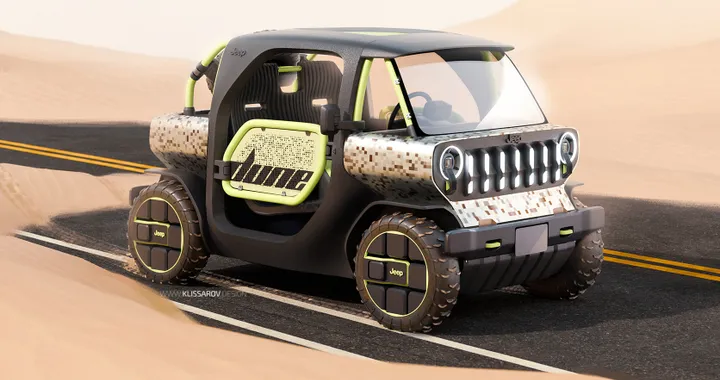 Jeep Dune Concept, un piccolo quadriciclo elettrico in stile off-road