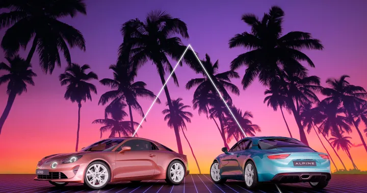Alpine, la A110 si tinge di blu e rosa per il GP di Miami