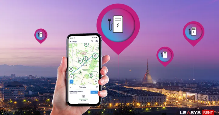 Leasys Rent apre a tutti le colonnine di Torino, arriva l’app Drivalia Recharge