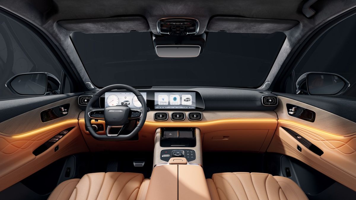 Jaecoo 8, interni e bagagliaio della nuova ammiraglia ibrida Plug-in