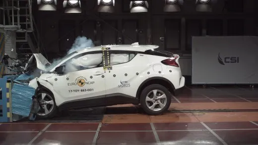 Toyota C-HR, 5 stelle nei crash test EuroNCAP