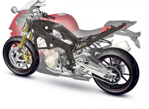BMW: la fibra di carbonio per il telaio delle moto