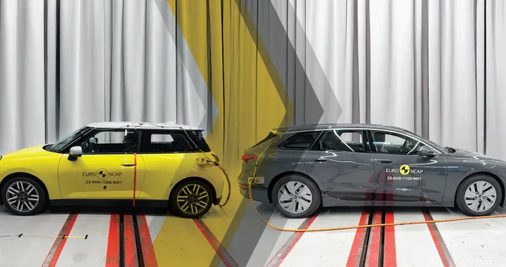Crash test Euro NCAP 2025: 5 stelle per MINI Cooper E e Audi A6 e-tron