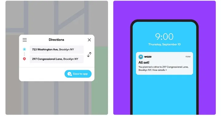 Waze, le indicazioni stradali passano dal desktop all'app con un click